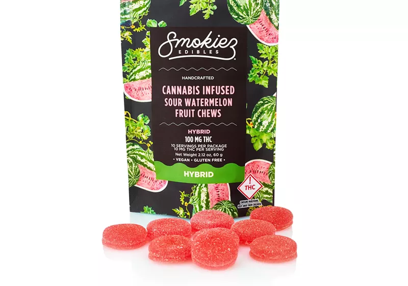 Image: Smokiez watermelon THC gummies