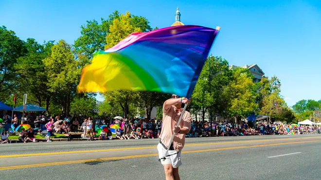 people celebrating the annual Denver PrideFest