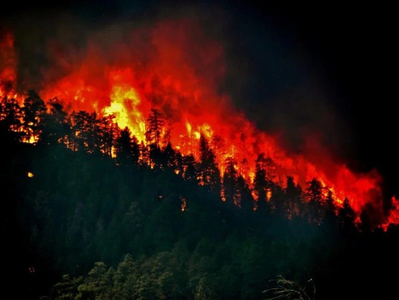 Colorado's High Park Fire burning in 2012.