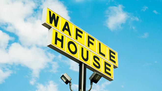 a waffle house sign