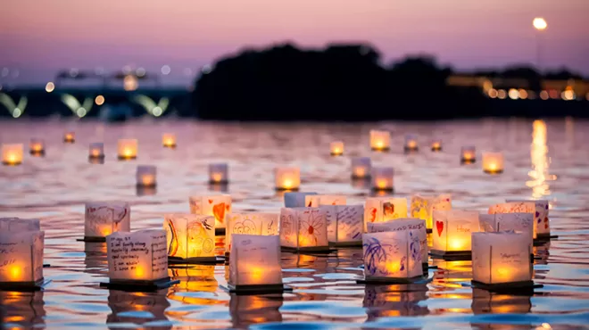 Lanterns on the water