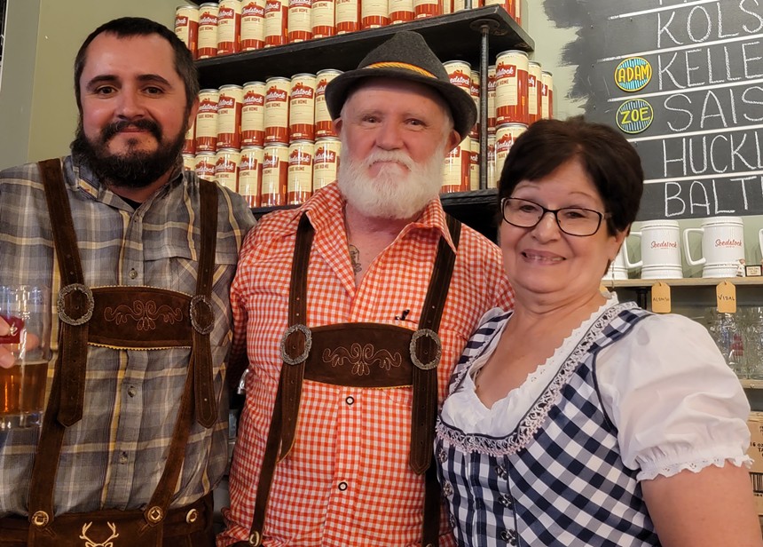 Adam (left), Jerry and Kathy McIlvenna are the new owners of Seedstock Brewery. - ADAM MCILVENNA