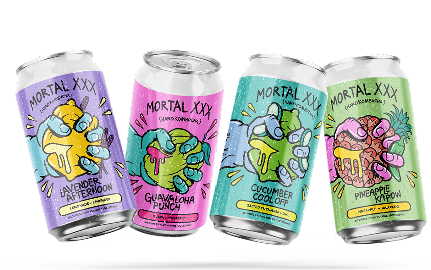 Hard kombucha Mortal XXX can be found in liquor and grocery stores across the Front Range. - MORTAL KOMBUCHA