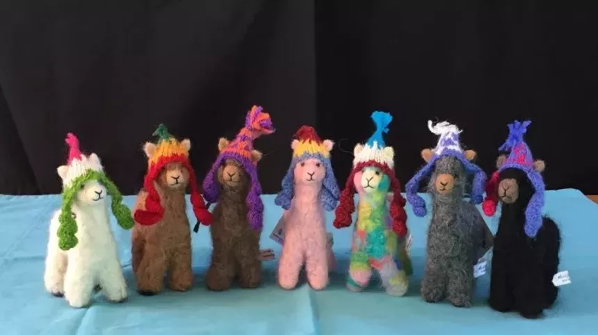 Visit the Lone Tree Alpacas booth at the Colorado Country Christmas Gift Show. - COURTESY OF COLORADO COUNTRY CHRISTMAS GIFT SHOW