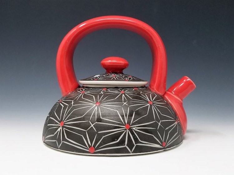 Matt Conlon's handsome teapot is just one example of a clay work with a seductive surface. - MATT CONLON