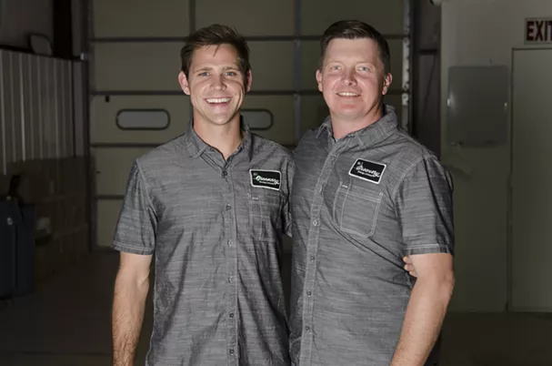 The Greenery Hash Factory co-founders Joel Cameron (left) and Brian Capsay. - COURTESY OF THE GREENERY HASH FACTORY
