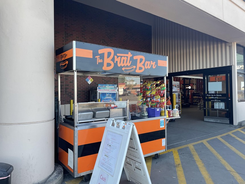 The Brat Bar in Arvada is the only stand currently operating outside a Home Depot in the Denver area. - KERSTEN JAEGER