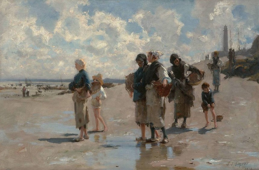 John Singer Sargent, “Fishing for Oysters at Cancale,” 1878, oil on canvas. - © 2021 MUSEUM OF FINE ARTS, BOSTON