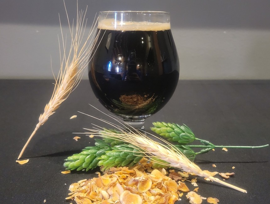 Chestnut chips were added to this version of Rocky Mountain Oyster Stout. - WYNKOOP BREWING