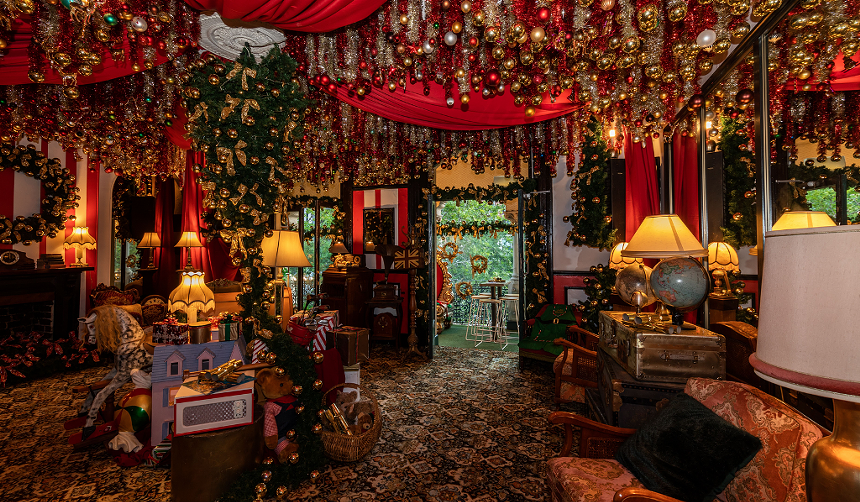 Floor-to-ceiling holiday decor at Tinseltown. - PHOTO COURTESY OF TINSELTOWN