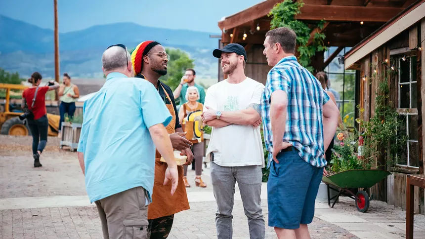Tajahi Cooke (second from left) started the Supper Club as a way to slow down the restaurant experience and allow chefs to better connect with customers. - JEFF FIERBERG