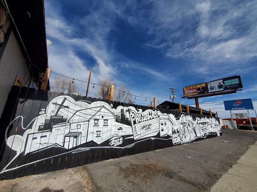 The Hope USA grant paid for a new mural at East Fax Tap by Denver artist Ratha Sok. - MOLLY MARTIN