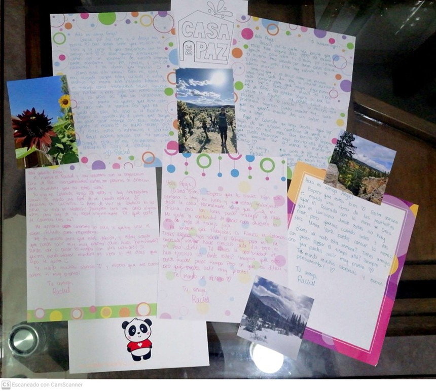Angie Velez has kept all the letters she received from Rachel Draeger. - COURTESY OF ANGIE VELEZ