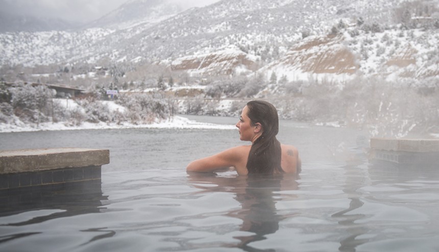 It's easy to get into hot water in Colorado. - COURTESY IRON MOUNTAIN HOT SPRINGS