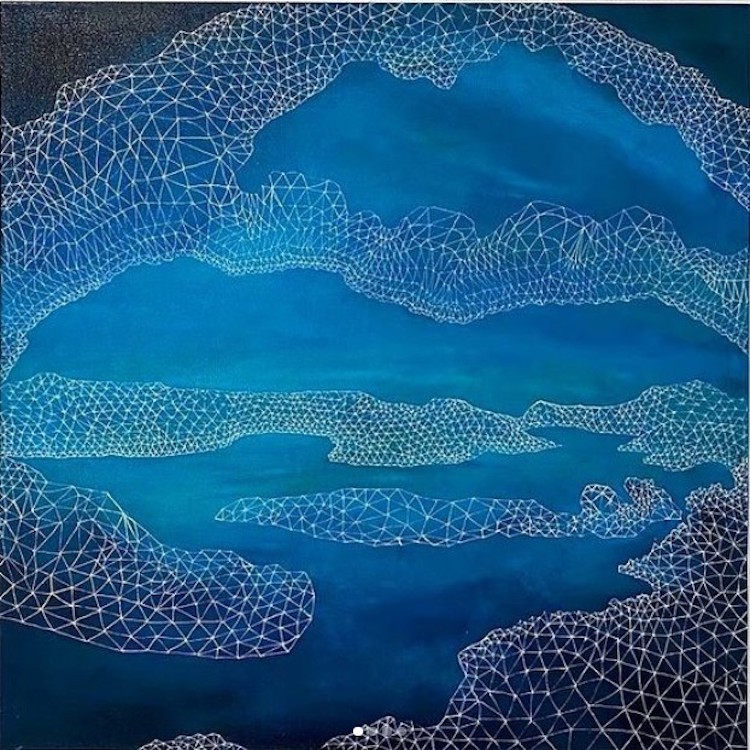 Jon Fukuda, "Lakes." - JON FUKUDA, FIREHOUSE ART CENTER