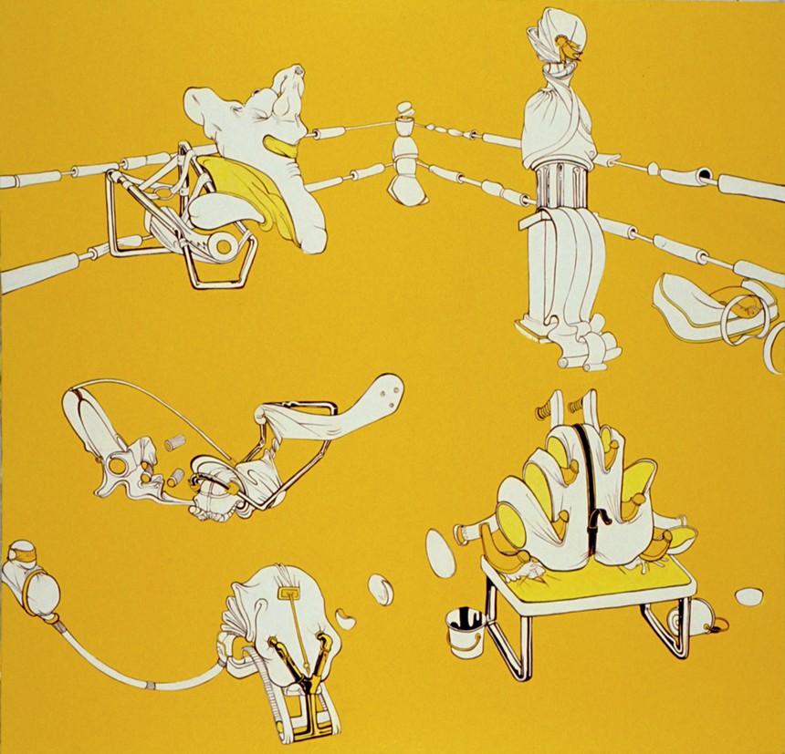 "Plastic Surgery," by Inka Essenhigh. - DENVER ART MUSEUM