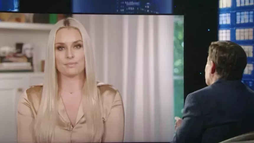 Lindsey Vonn spoke  to Bob Costas on HBO Max about covering the Olympics remotely. - HBO MAX VIA YOUTUBE