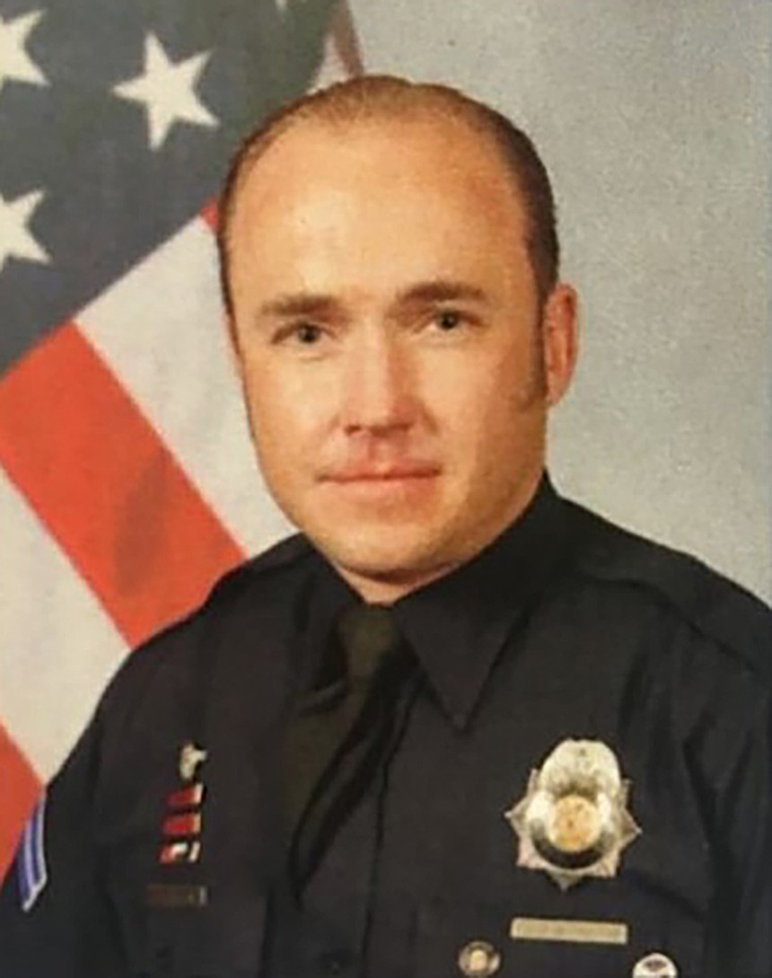 Corporal Zachery Phillips in a Denver Police Department photo shared with 9News in 2018. - DENVER POLICE DEPARTMENT VIA 9NEWS
