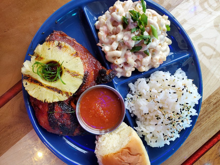 fieldTRIP serves Hawaiian-style eats including a huli huli chicken plate. - MOLLY MARTIN