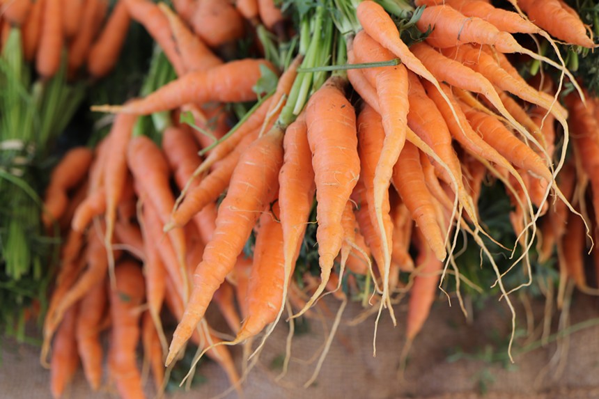 Carrots from Brown Dog Farm. - MICHAEL KIMBALL