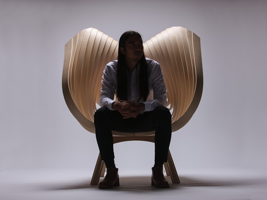 It may be art, but you can still sit in the "Yumi chair." - MATTHEW STAVER