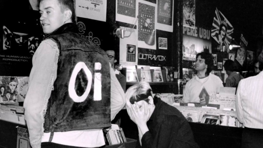 A screen capture from the documentary Industrial Accident: The Story of Wax Trax! Records offers an early look inside the store. - DENVER FILM FESTIVAL VIA VIMEO