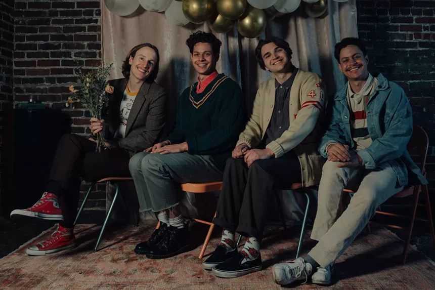 Lady Denim (from left to right): Nick Lundeen (vocal, guitar), Nic Lubin (guitar), Miles Jenkins (percussion) and Chris Lubin (bass, vocals). - PHOTO COURTESY OF IVYWILD VISUALS