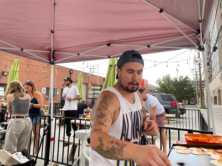 Though Jesse Moya has worked in the service industry for years, Moya's Tacos is the first time he's running his own business. - MOYA'S TACOS