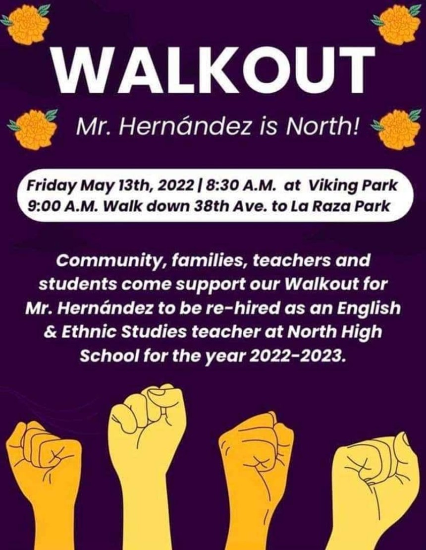 A graphic with information about the planned North High School walkout. - SPECIAL TO WESTWORD