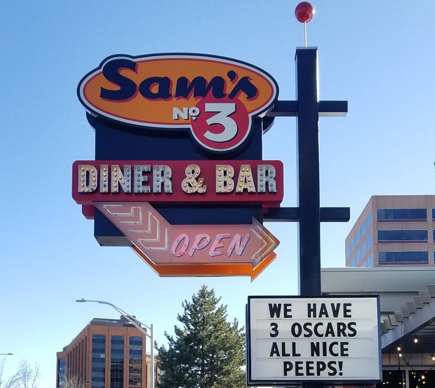 Sam's No. 3 has locations in Aurora, Glendale and downtown Denver. - MOLLY MARTIN