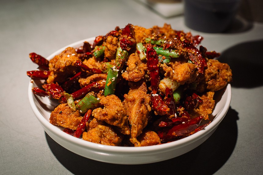 Fiery Szechuan fried chicken at Hop Alley. - COURTESY OF HOP ALLEY
