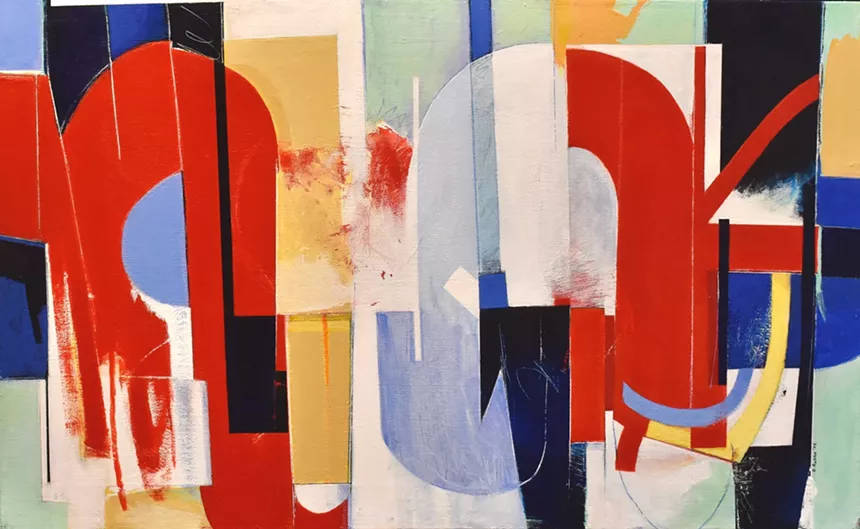 Bill Ballas, “Polemics No. 2”, 2022, acrylic on canvas. -Bill Ballas