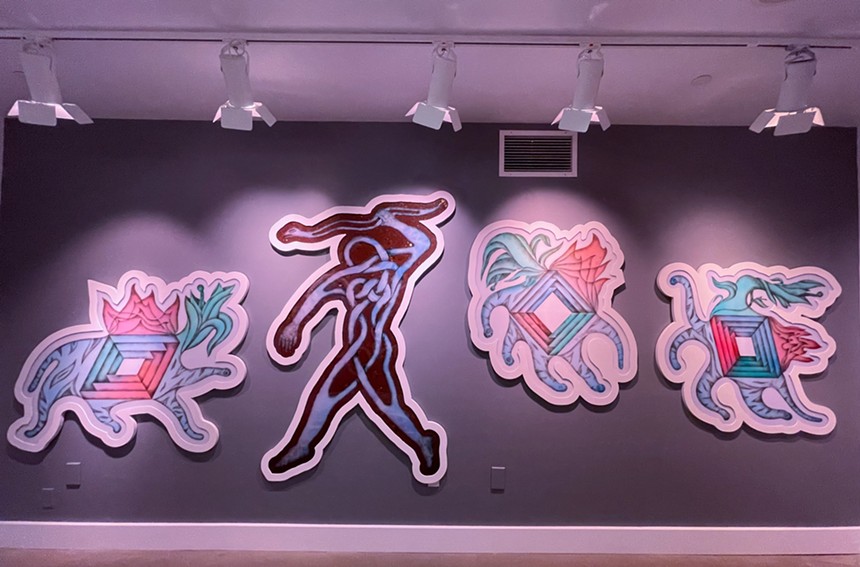 New works by Doug Spencer at Meow Wolf Denver. - PHOTO BY ELISE TRIVERS | COURTESY OF MEOW WOLF