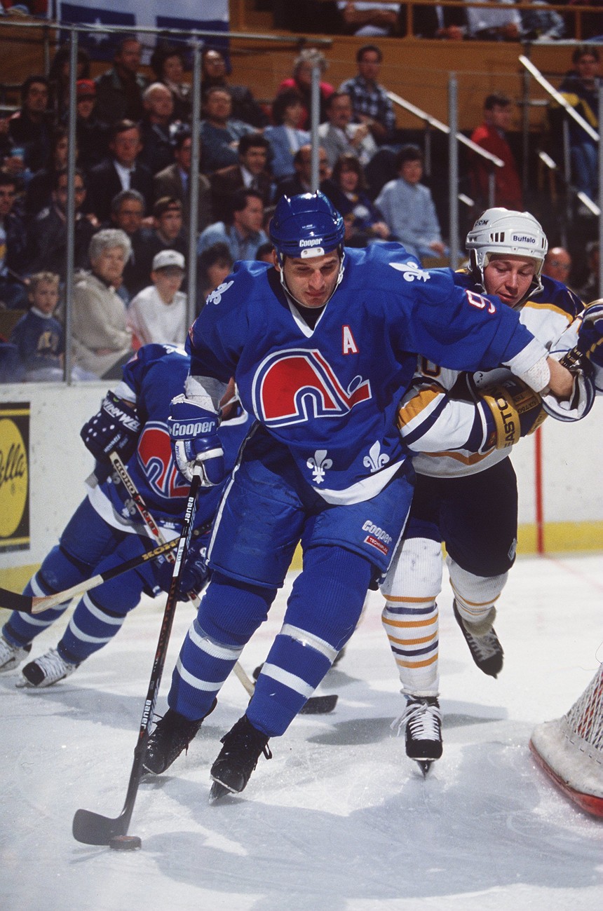 The Quebec Nordiques, which later became the Colorado Avalanche, had some gorgeous uniforms. - GETTY IMAGES