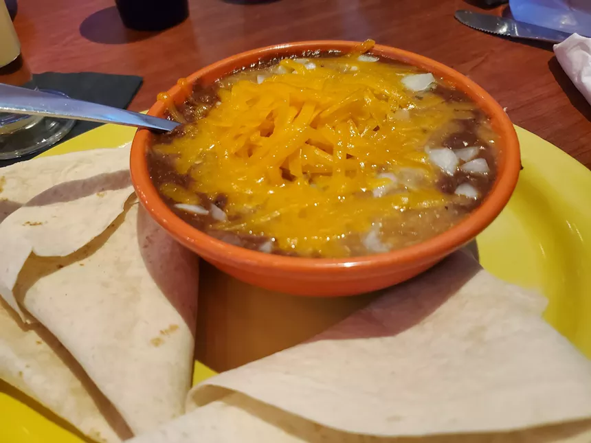 a bowl of chili