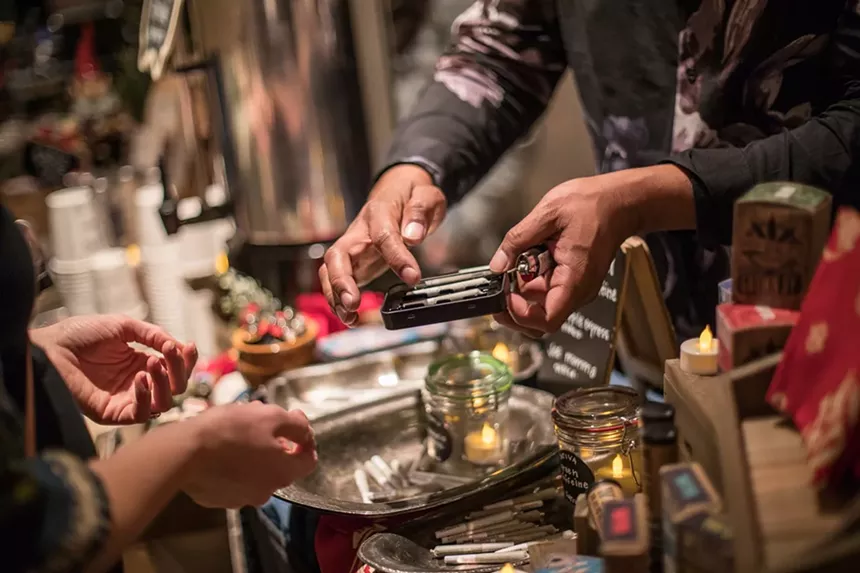 Cannabis farmers' market in Denver