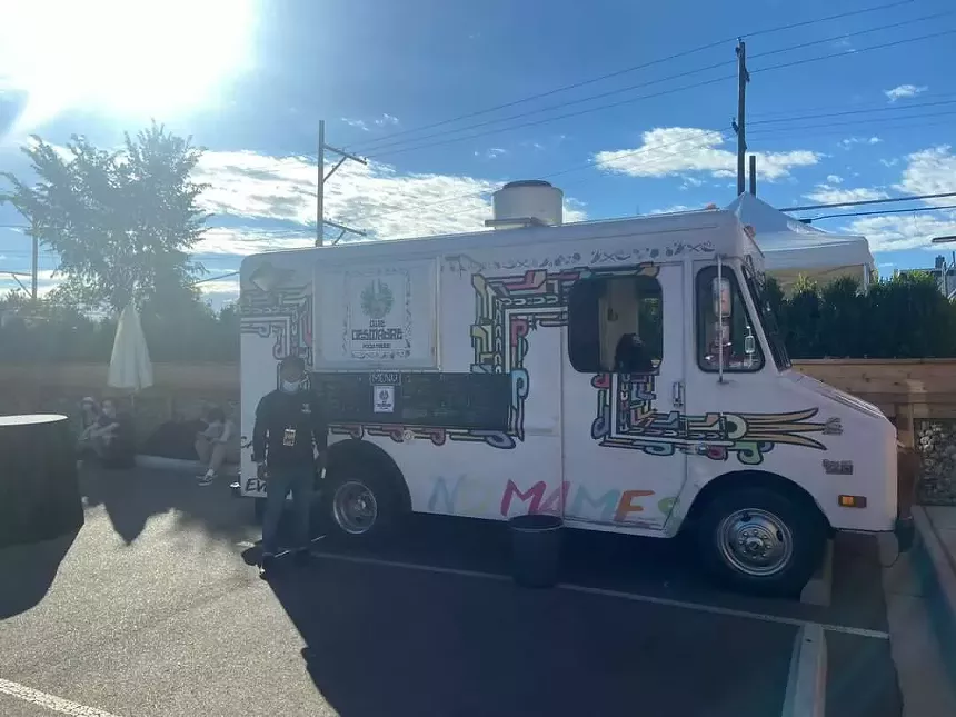 food truck parked on a street