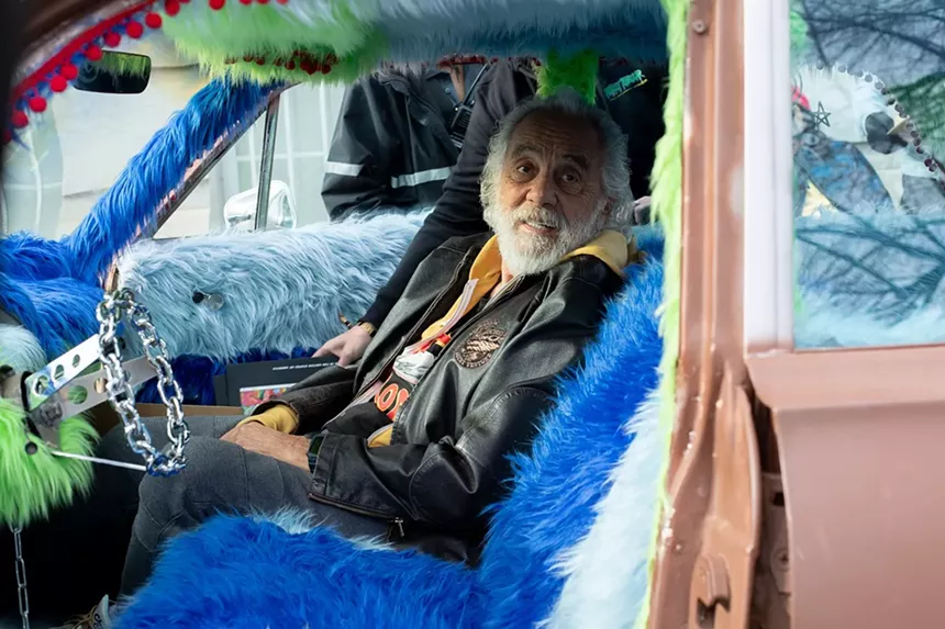 Chong in Cheech's car