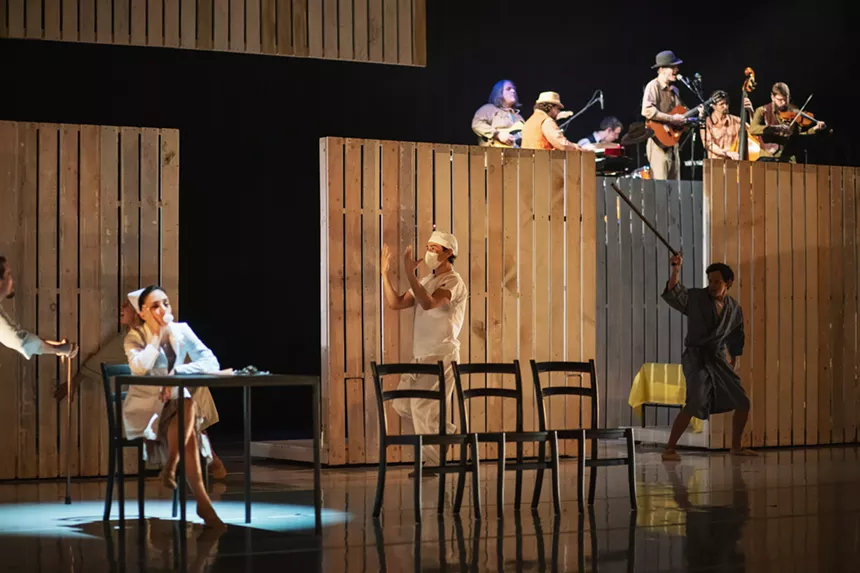 theater actors on stage