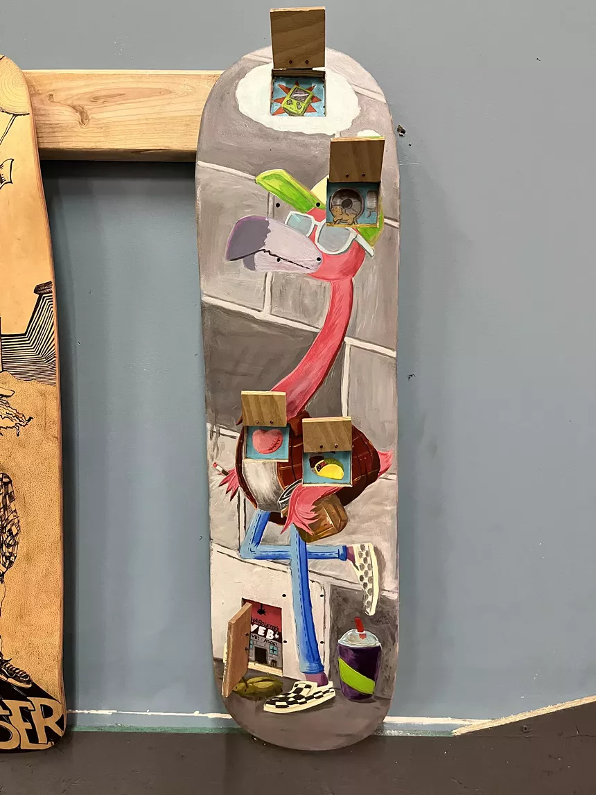 an interactive skateboard deck