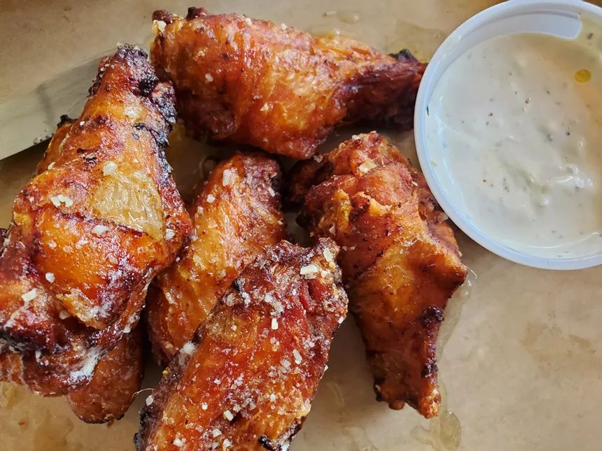 wings and a side of ranch