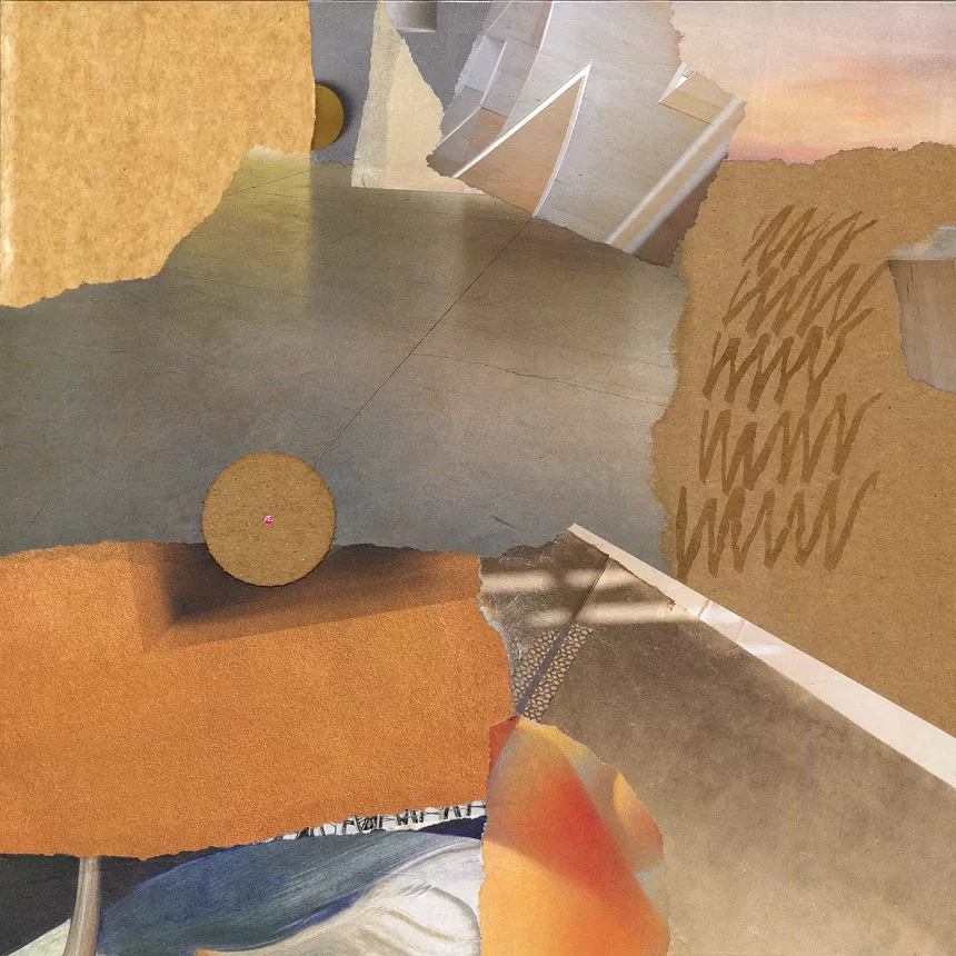wood panel collage