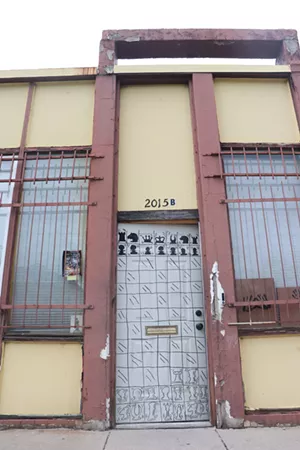 The front door of the Make a Chess Move office in Denver, Colorado.