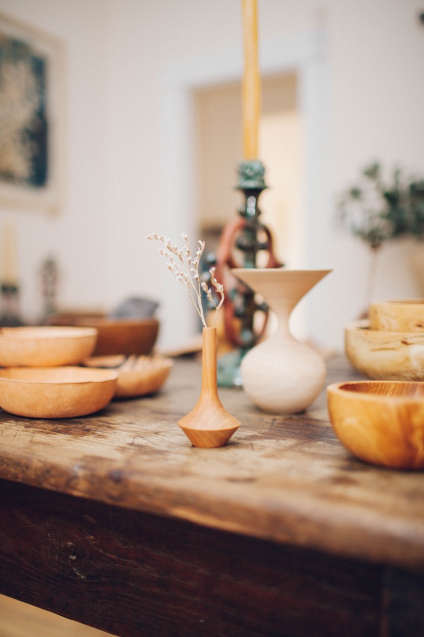 wooden vase and bowl designs