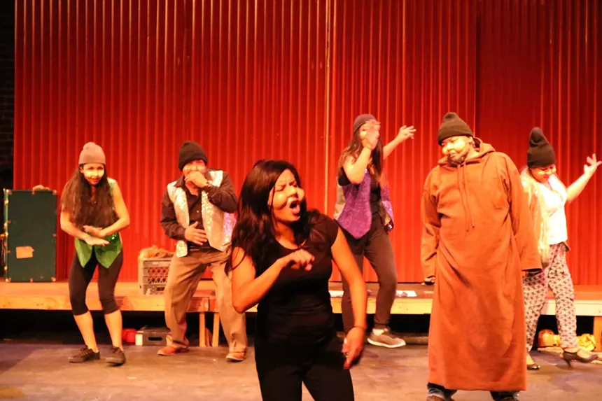 chicano theater activists on stage