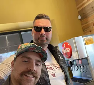 Strahinja Jokic at Einstein Bagels on N. Broadway in Denver, Colorado.