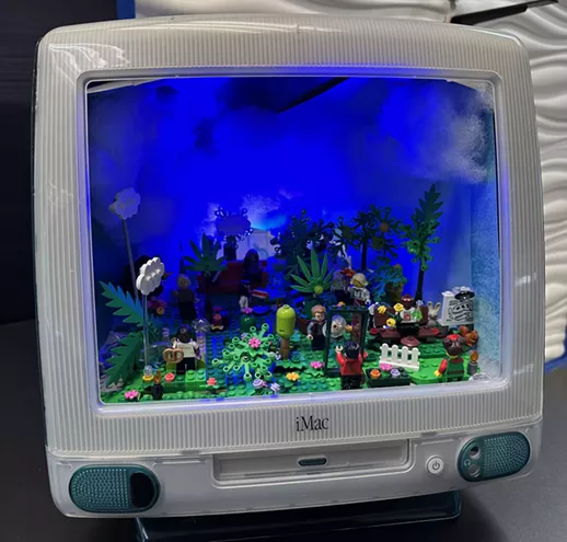 Lego cannabis diorama