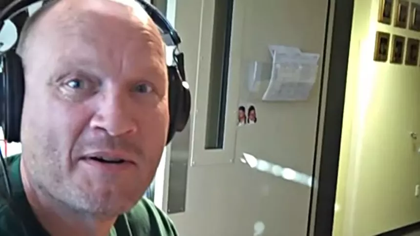 radio DJ on the air