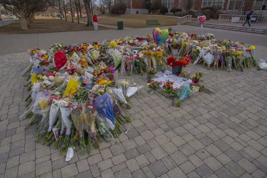 flower shrine outside East High