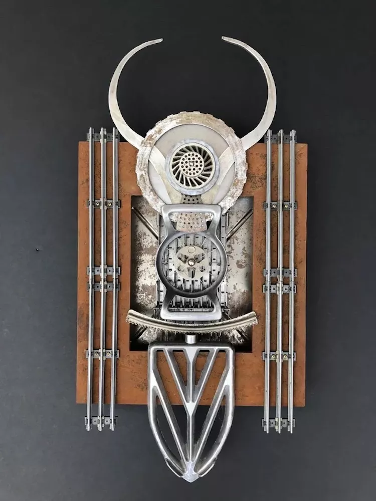 mixed media wall hanging